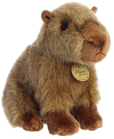 Aurora, 26385, MiYoni Wasserschwein, 23cm, Eco-Friendly Plüschtier, Braun