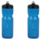 ZEFAL Set van twee Sense Soft 80 drinkfles voor fiets en mountainbike - zachte en geurloze sportdrinkflessen - BPA-vrije waterjerrycan - siliconen fopspeen - transparant blauw, 2 x 800 ml