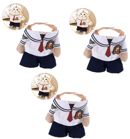 POPETPOP 3-teiliges Matrosenkostüm Haustierkleidung Für Hunde Weihnachten Halloween Größe L