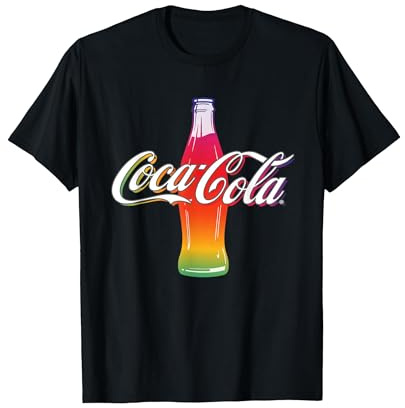 Bouteille Coca Cola Multicolore T-Shirt, Homme, Noir, XXL