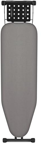 Aoufottes Klappbares Bügelbrett, Ironing Board,Robustes Dampfbügelbrett mit Bügeleisenablage,mit rutschfesten Füßen, stabiles Gestell,Tischbügelbrett mit Verstellbarer Höhe, Ironing area110x34cm