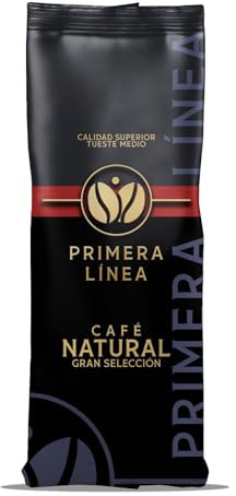 CAFE PRIMERA LÍNEA | Café en Grano Natural 1kg | Gran Selección | Tueste Medio | Sabor Único y Auténtico | Ideal para Máquinas Espresso | Intensidad Alta | Cremoso