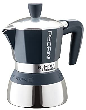 Pedrini Cafetière MyMoka Induction Bleu nuit en boîte (2 tasses)