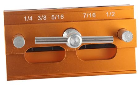 Jig de Dowelling de Auto Centrado, Guía Perforación Aleación Aluminio, Conjunto Bosques Bosques Madera 64 Mm Ancho, Herramientas Trabajo, Taladro para Orificios Rectos, Hechas Aluminio