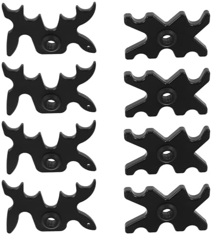 YARNOW 8 Pièces Têtes de Pont de Billard Pont de Queue de Billard 13mm Abs Noir Prise Ergonomique Entretien Facile Salle de Jeux Snooker