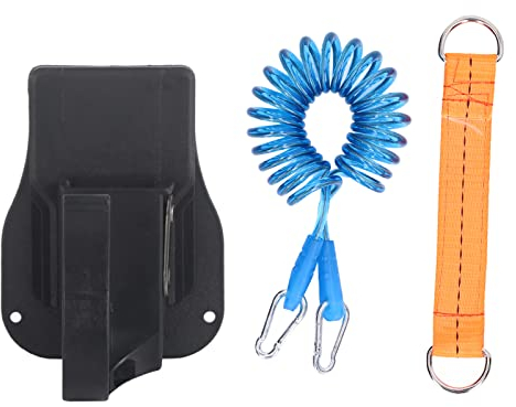 Walfront Bohrer-Holster-Halter, Multi-Tool-Holster, Kabelloses Elektrowerkzeug, Gürtelclip, Gürtelhaken, Anti-Drop-Design für Kabellose Schlagbohrmaschinen, Schraubenschlüssel, 220 Lbs