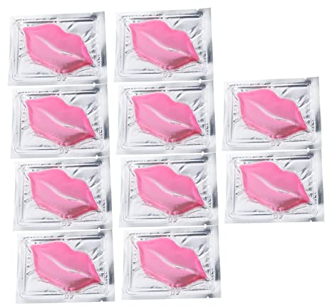 Healeved 30 Stk Peeling-Lippenmaske prallen Lippen Lip schlafen lip mask lipmask Lippenmaske für Frauen feuchtigkeitsspendendes Lippenpad Haut Gesichtsmaske Fräulein Kollagenmaterial Rosa