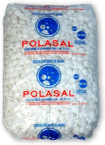 Sal natural en pastillas para descalcificador - Saco de 25 kg