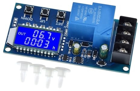 XY-L30A bly-syra solbatteri laddningsregulator DC 6-60V 30A skyddsplatta laddningstid brytare 12 V 24 V 36 V 48 V