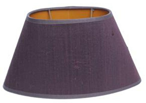 Dirk Davids Leuchten GmbH Lampenschirm Oval Seide Braun TL 24-14-14