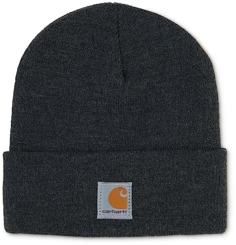 Carhartt Unisex Baby Knit Beanie Cuff Hat, Dark Grey,One Size