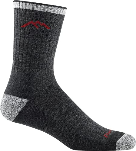 Darn Tough Vermont - Style #1466 - Men's Merino Wool Hiker Micro Crew Cushion Socks - Black, Medium