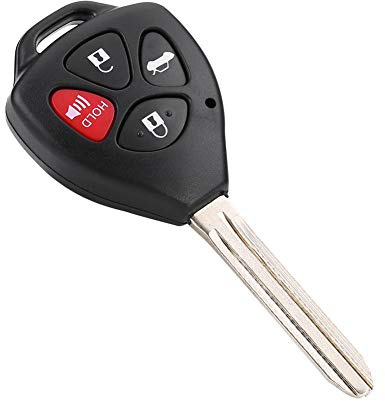4 Tasten Schlüsselanhänger, Autoschlüssel Remote Cover Protector Fall Keyless Entry mit Klinge bilnycklar