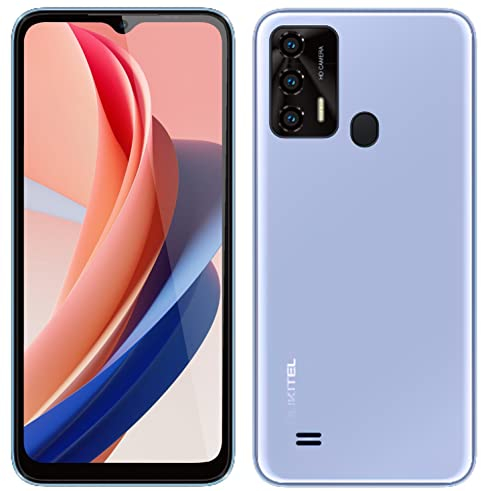 OUKITEL Android 12 Smartphone ohne Vertrag C31 PRO, 4GB+64GB, DUAL SIM+SD (3 Kartensteckplatz), Helio P22 Qcta-Core Günstiges Handy, 5150mAh Akku, 6,52’’ HD+, 5MP+13MP Kamera, Fingerabdruck Lila