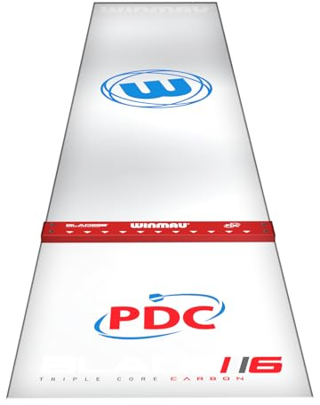 WINMAU Clearzone PVC Darts Mat with Integrated Oche Line
