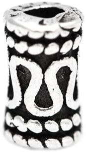 Windalf Haar- & Bartperle LINNY 6 mm Stück Schlangenspur 925 Sterlingsilber