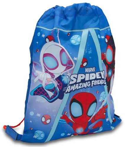 Marvel Spidey Kids Drawstring Bag PE Kit Gym Swim Travel Sack