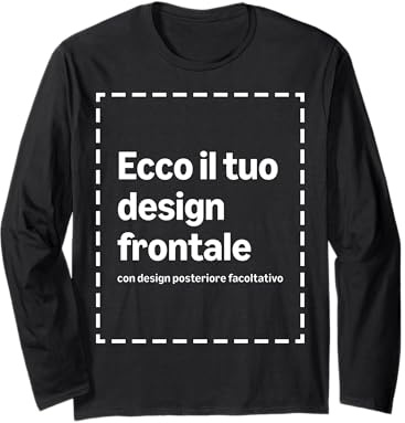 Maglietta A Maniche Lunghe Personalizzata Fronte-Retro