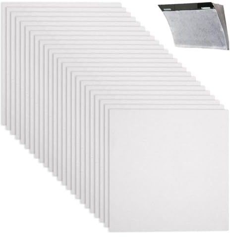 WUYJI Ricambi e accessori per cappe per cucine Filtri per cappa da cucina da 24 pezzi, filtri antigrasso tagliabili per cappe, tipo universale