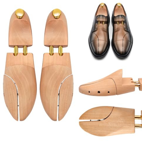 Vexnaro Schuhspanner aus Kiefernholz für Herren & Damen – Premium Holz-Schuhdehner und Schuhformer – Formstabilität Ihrer Schuhet & Längere Haltbarkei – Elegantes Design