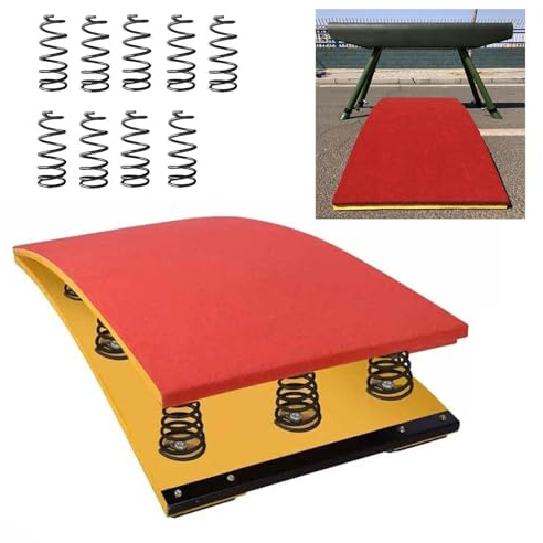 FLYIODFCXV Trampolino da Ginnastica, for Adulti, Tappeto Antiscivolo, Ideale for Burattatura, Allenamento Sportivo, Fitness