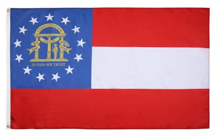 BANDIERA GEORGIA 90x60cm - BANDIERA STATO AMERICANO – USA - STATI UNITI 60 x 90 cm - AZ FLAG