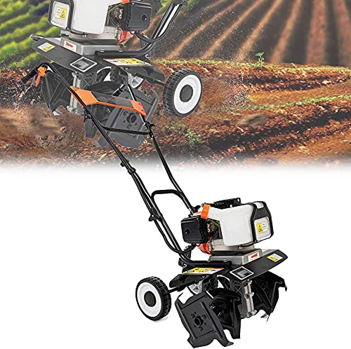 40 cm (16 Pulgadas) a Gasolina, cultivador de jardín, Motor de 2 Tiempos, con Hoja de 4 cultivadores, escarificador de césped, rotocultivador de Gasolina