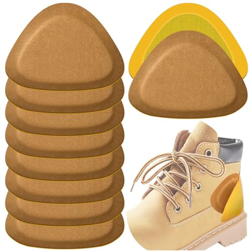 4 Pairs Heel Pads for Shoes, Leather Heel Grips for Boots Protectors