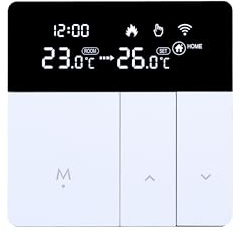 RKHK i8 Smart WiFi Thermostat mit Sprachsteuerung (Alexa/Google) – Programmierbarer Innenthermostat, Energieeffizient, Fernsteuerung via App