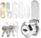 Dokeno Cerradura de Buzón con 5 Llave, 16 mm Cerraduras para Armarios Cerraduras de Leva con 5 Placas de Cerradura Diferentes Cerradura Cajon Cerradura de Levas para Puerta, Gabinete, Buzones