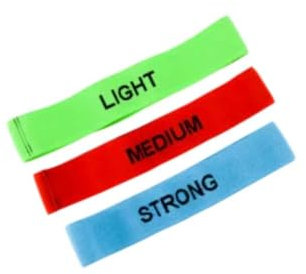 Lot de 3 Bandes de Résistance – Élastiques de Renforcement Musculaire en Tissu – Idéal pour Fitness, Yoga, Pilates, Rééducation & Entraînement à la Maison ou en Salle – 3 Niveaux de Résistance