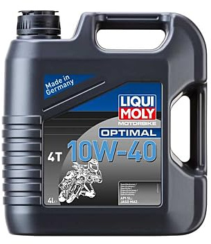 Liqui Moly Motorbike Optimal Oil 4T 10W-40 - Motorcycle 4-Stroke Oil - 21863 (4L)