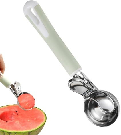 Palas Para Helado De Acero Inoxidable - Acero Inoxidable Con Antiadherente | Mango Ergonómico Para Porcionar Helado, De Galletas Y Postres