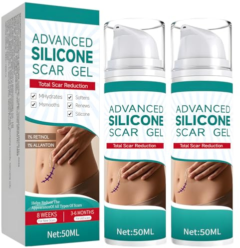 Silicone Scar Gel,Scar Cream,Aftercare for Scar Removal,Suitable for Old and New Scars,Burns, Injury, Acne,Surgery and C Section Scars