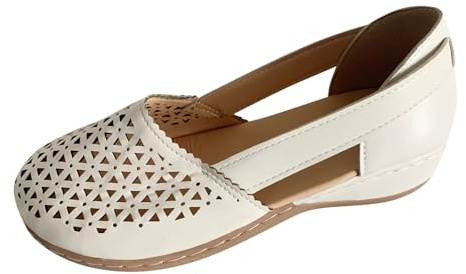 Kick Roller Zapatos Mujer Sandalias Al Aire Libre Moda Casual Zapatos Doble Zapatos Mujer Sandalias Dirndl Zapatos Mujer Zapatos Zapatos Mujer, Blanco, 37 EU