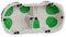 Multifix Air, wasserdichte Box, 2 Stellen, Abstand 71 mm, Durchmesser 67 mm, Tiefe 40 mm.