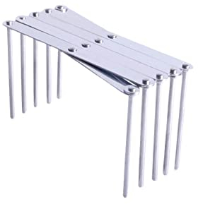 KAYLRE Porta Coperchi Pentole Supporto per Coperchio in Acciaio Inox Estensibili Supporti per Coperchi di Pentole Ripiano per Barbecue per Cucina Coperchio Vapore,Costolette o Arrosto