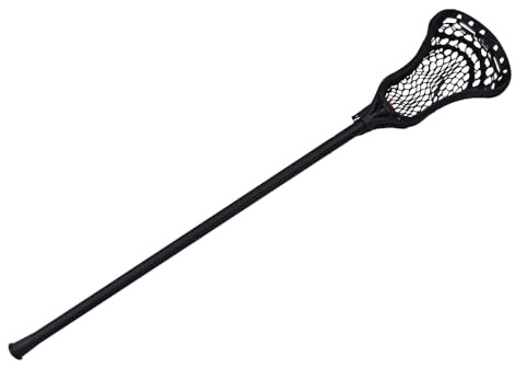 MUWO La raquette Lacrosse en aluminium de 81 cm améliore la coordination œil-main (noir)