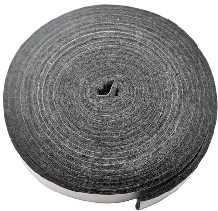 Smoker Gasket Seals,High Temp Grill Gasket Replacement Fit Big Green Egg Char-Griller Auto-Kamado Akron Grill BBQ Gasket Tape Self Stick Felt 14ft Long, 7/8 Wide, 1/8 Thick