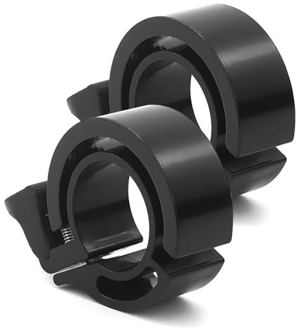 2 campanelli per bicicletta, campanello bici, campanello bicicletta, colore nero, per mountain bike, con 1 piccolo cacciavite