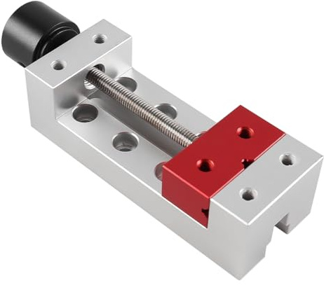 Nicear Mini tornillo de banco CNC de sobremesa con abrazadera paralela, de aleación de aluminio, para taller industrial, reparación de relojes, esculturas, joyería, herramientas de grabado DIY.