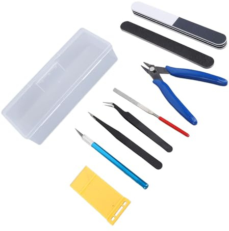SUNGOOYUE Herramientas de Modelo Juego de Manualidades Herramientas de Construcción de Pasatiempos Portátiles y Livianas para Modeladores de Automóviles y Entusiastas de Las Manualidades Kit de