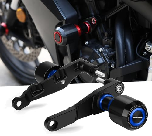 Super Vici Motorcykel fallskydd kompatibel med CB650R/CBR650R E-Clutch 2024 2025+ anti-kollisions-fallskydd, fallkuddar, Crashpad tillbehör cb CBR 650 r e koppling blå