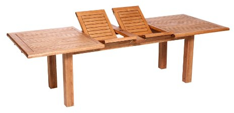 MERXX Esstisch aus Eukalyptus in braun, doppelt ausziehbar, ca. 180/220/260x100 cm, FSC Mix