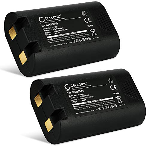 CELLONIC, Akku für Etikettendrucker kompatibel mit Dymo LabelManager 420P, 1759398, Rhino, 4200 (7.4V, 1600mAh) 2 Stück