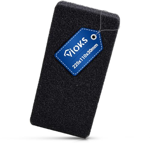 VIOKS Filter för torktumlare 225 x 105 x 30 mm ersättning för Gorenje torkfilter 327136 skum för värmepump 9 kg A++, torktumlare 8 kg
