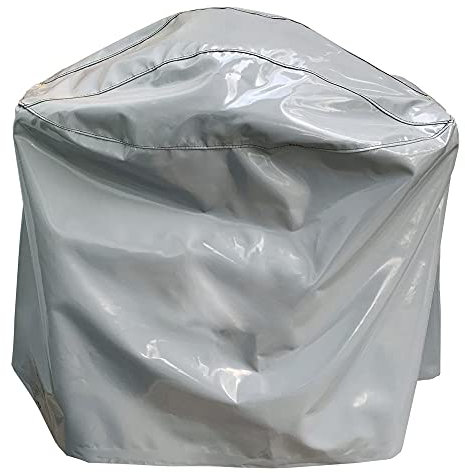 ChattenGlut Grillabdeckung PVC Prestige Grill Abdeckhaube aus LKW-Plane, Gasgrill Schutzhülle für die Weber Grill Q-Serie, wasserdicht BBQ Cover Schutzhuelle für Q100/1000 + Q200/2000