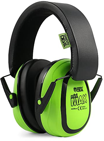 GREEN DEVIL Kids Ear Protection Ear muffs 27dB Noise Cancelling Headphones For Toddlers &Children Age 1-16 Low Profile Hearing Protection Earmuffs For Concerts Fireworks Shooting Autism Sensory Needs