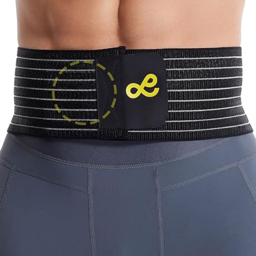 Umbilical Hernia Belt for Men & Women, Abdominal Binder Adjustable Truss Support with Compression Pads for Naval, Ventral, Incisional, Epigastric, Belly Button Hernias, Pre Post Surgery,Super Breathable-L