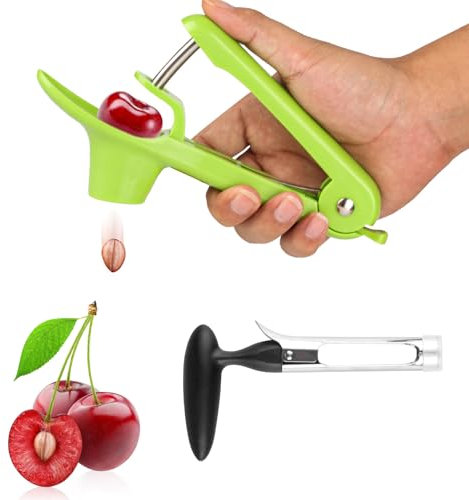 Snocciolatore per ciliegie e mele in acciaio inox, strumento per rimuovere il corer e lo stoner, per pere, datteri, olive, cucina